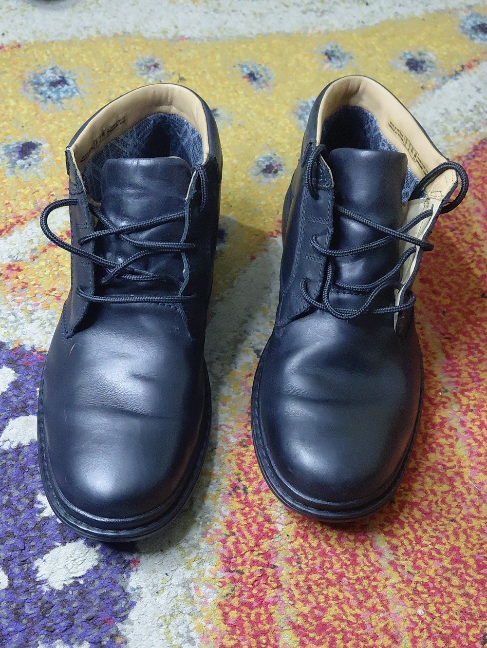 Clarks GoreTex Men's Black Leather  Boots - Lace-Up